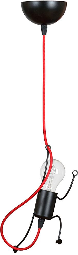 Emibig Bobi lampe suspendue 1x15 W noir-rouge 537/1
