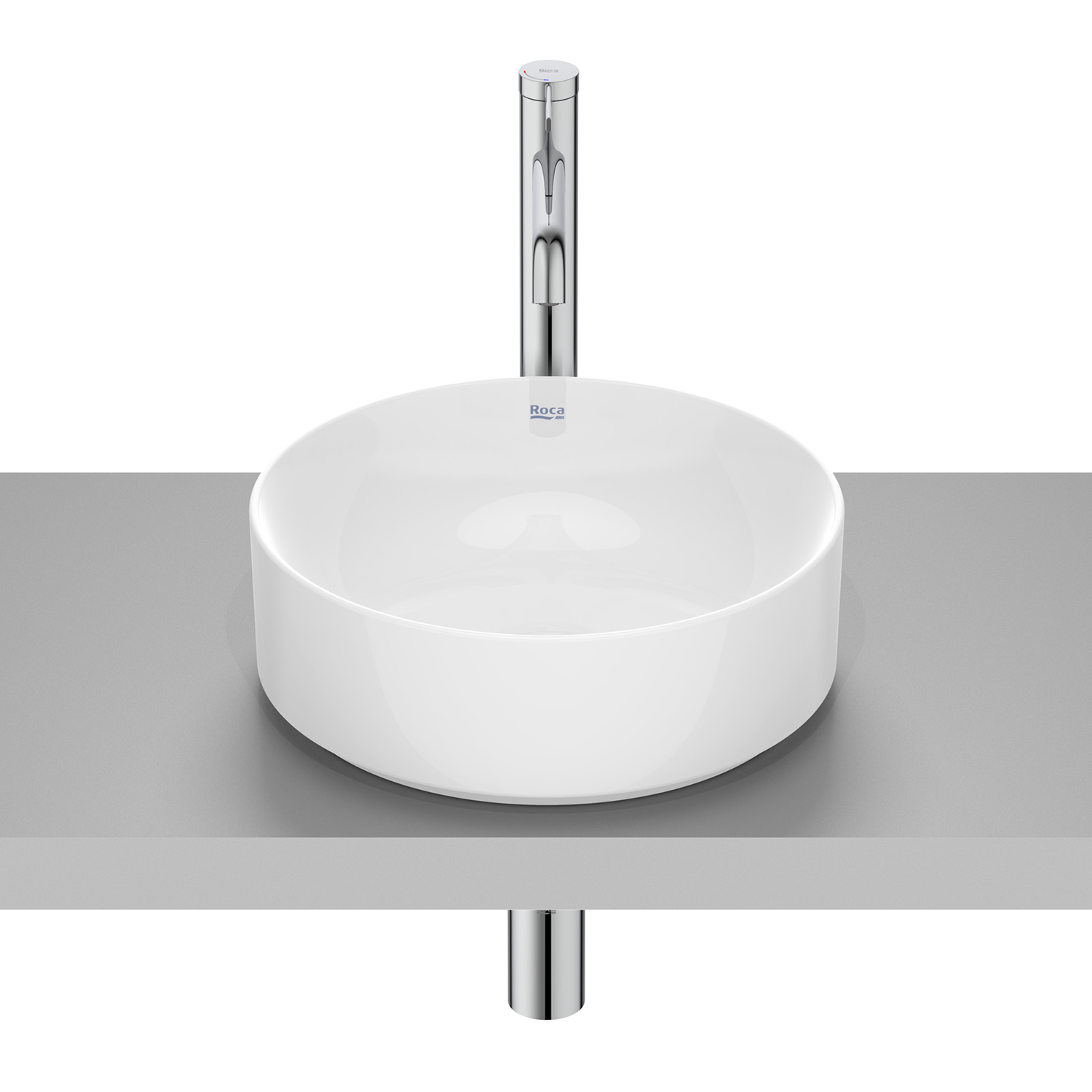 Roca Ona lavabo 37x37 cm ronde à poser blanc A32768JS00