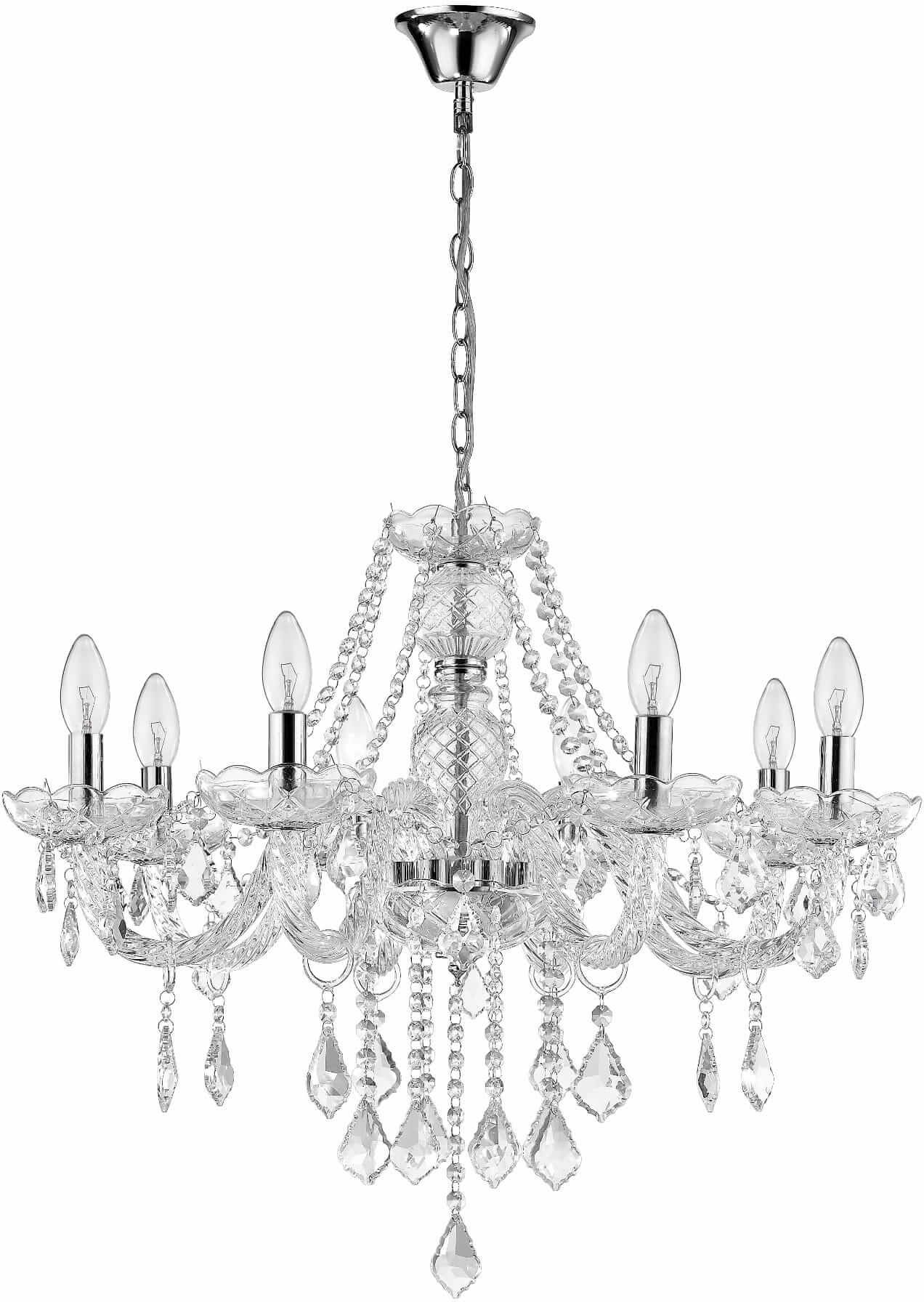 Light Prestige Cristallo lampe suspendue x60 W transparent LP-2940/8P