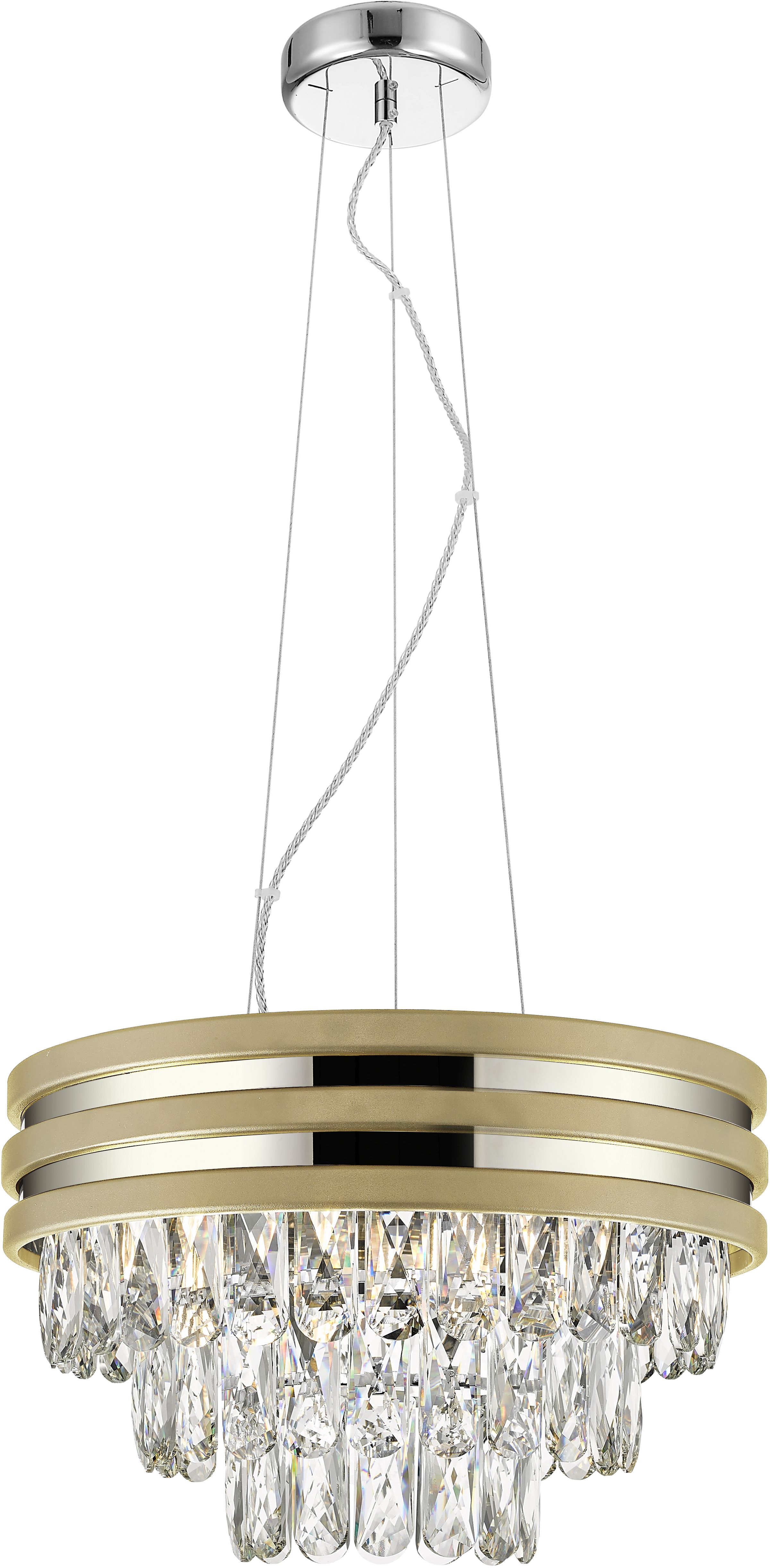 Zuma Line Naica lampe suspendue 4x40 W transparent-doré P0525-04A-F4V6