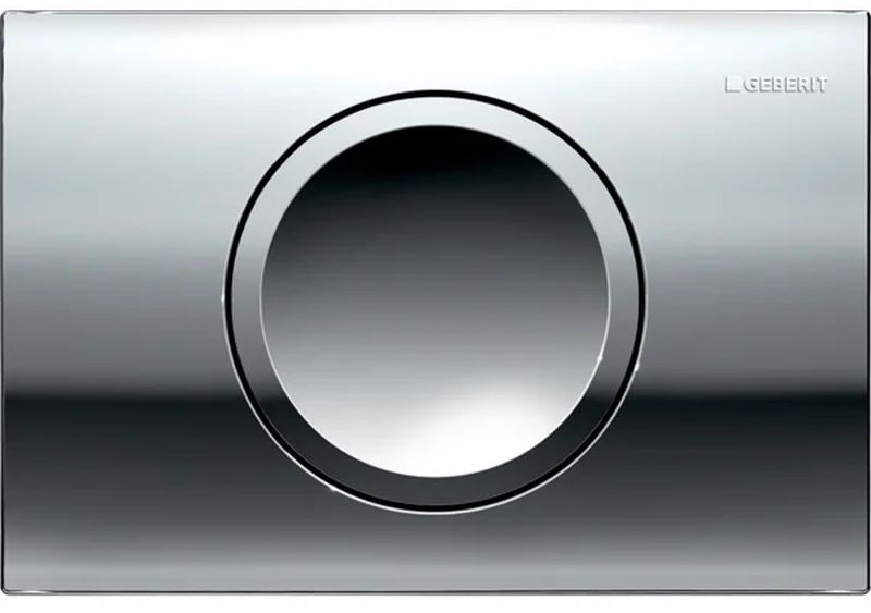 Geberit Delta15 bouton de chasse d'eau pour WC chrome brillant 115.109.21.1