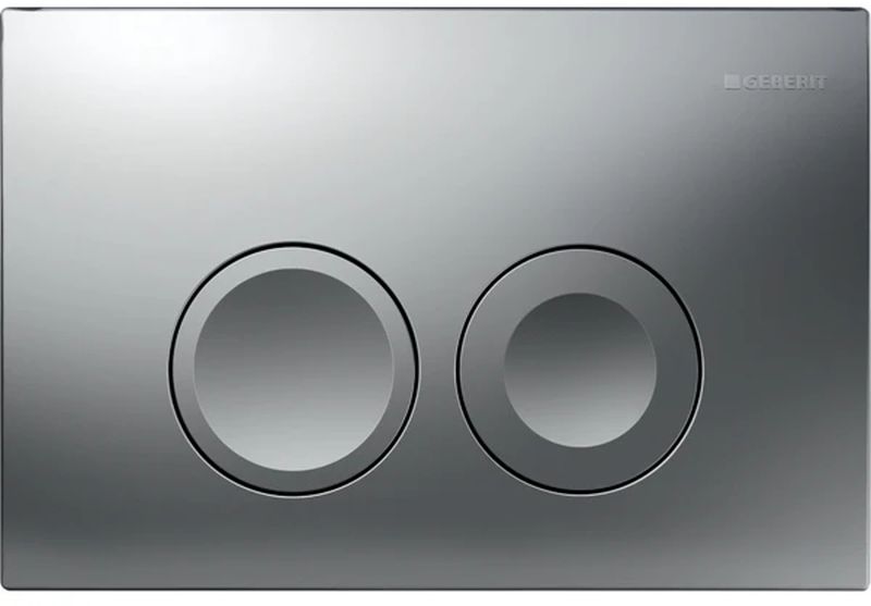 Geberit Delta25 bouton de chasse d'eau pour WC chrome mat 115.125.46.5