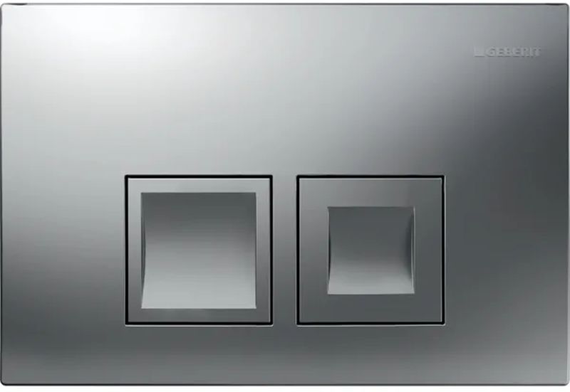 Geberit Delta25 bouton de chasse d'eau pour WC chrome mat 115.135.46.5