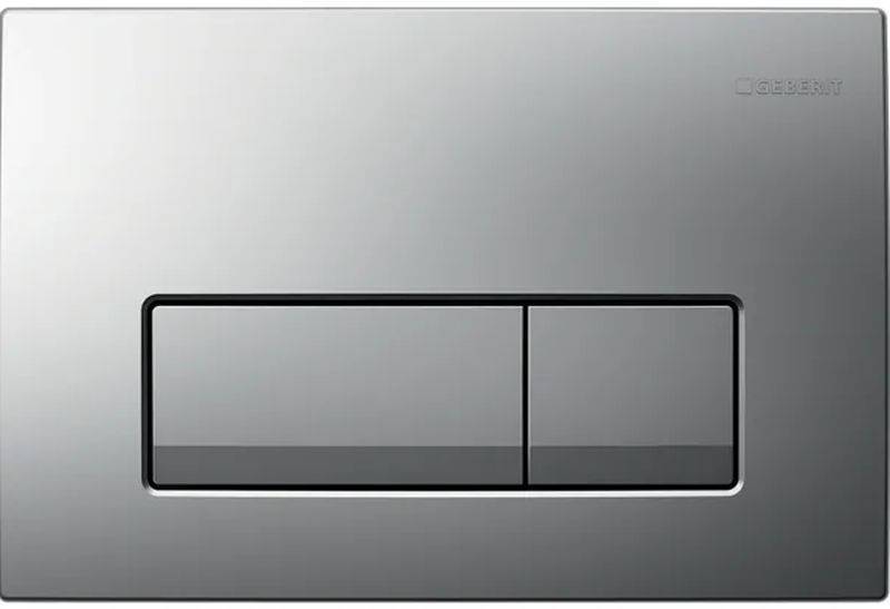 Geberit Delta bouton de chasse d'eau pour WC chrome mat 115.119.46.1