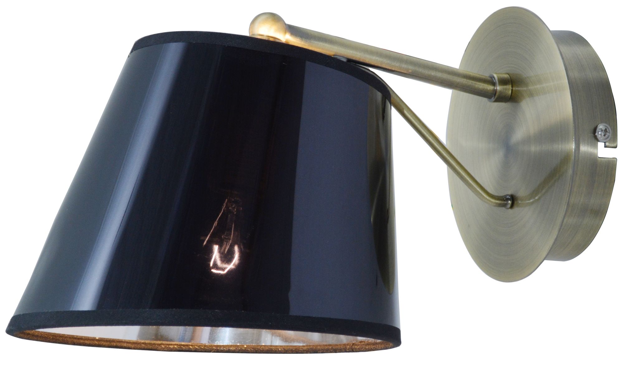 Candellux Cortez applique murale 1x40 W noir-patine 21-54975