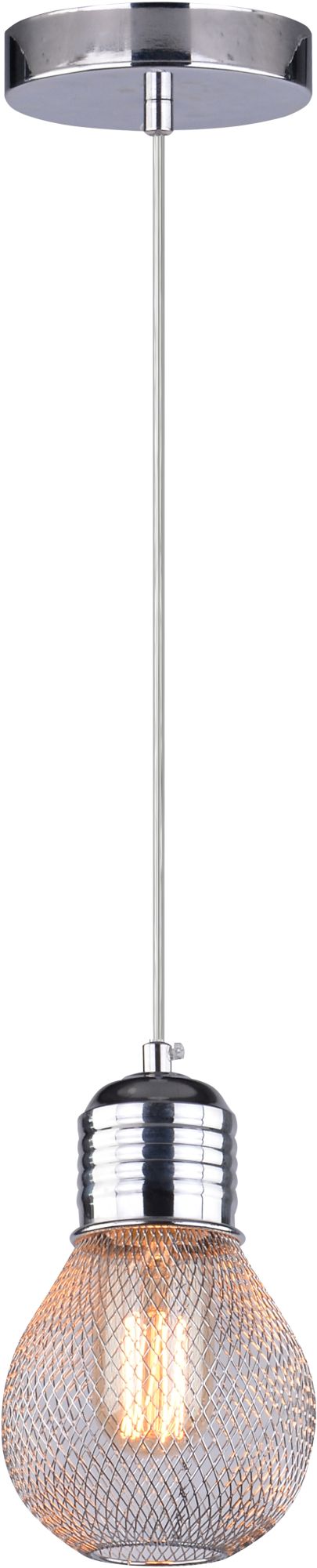 Candellux Gliva lampe suspendue 1x60 W chrome 31-58652