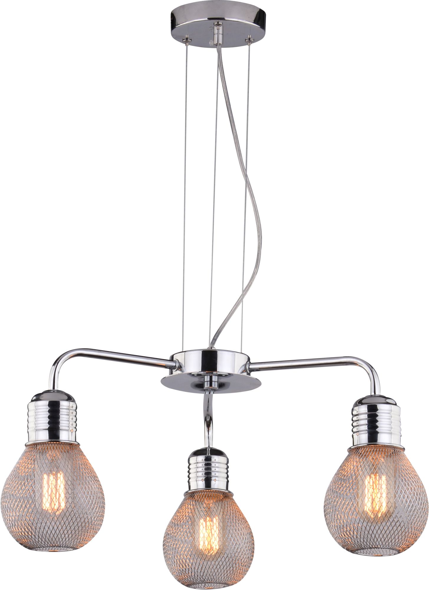 Candellux Gliva lampe suspendue 3x60 W chrome 33-58539