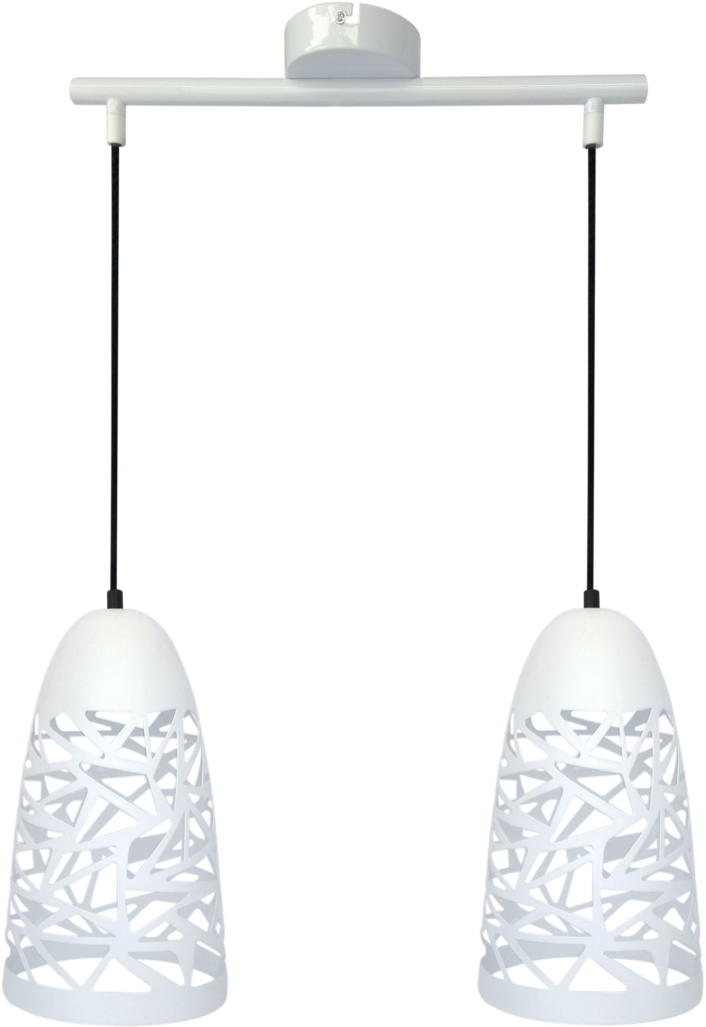 Candellux Sabrin lampe suspendue 2x60 W blanc 32-54869