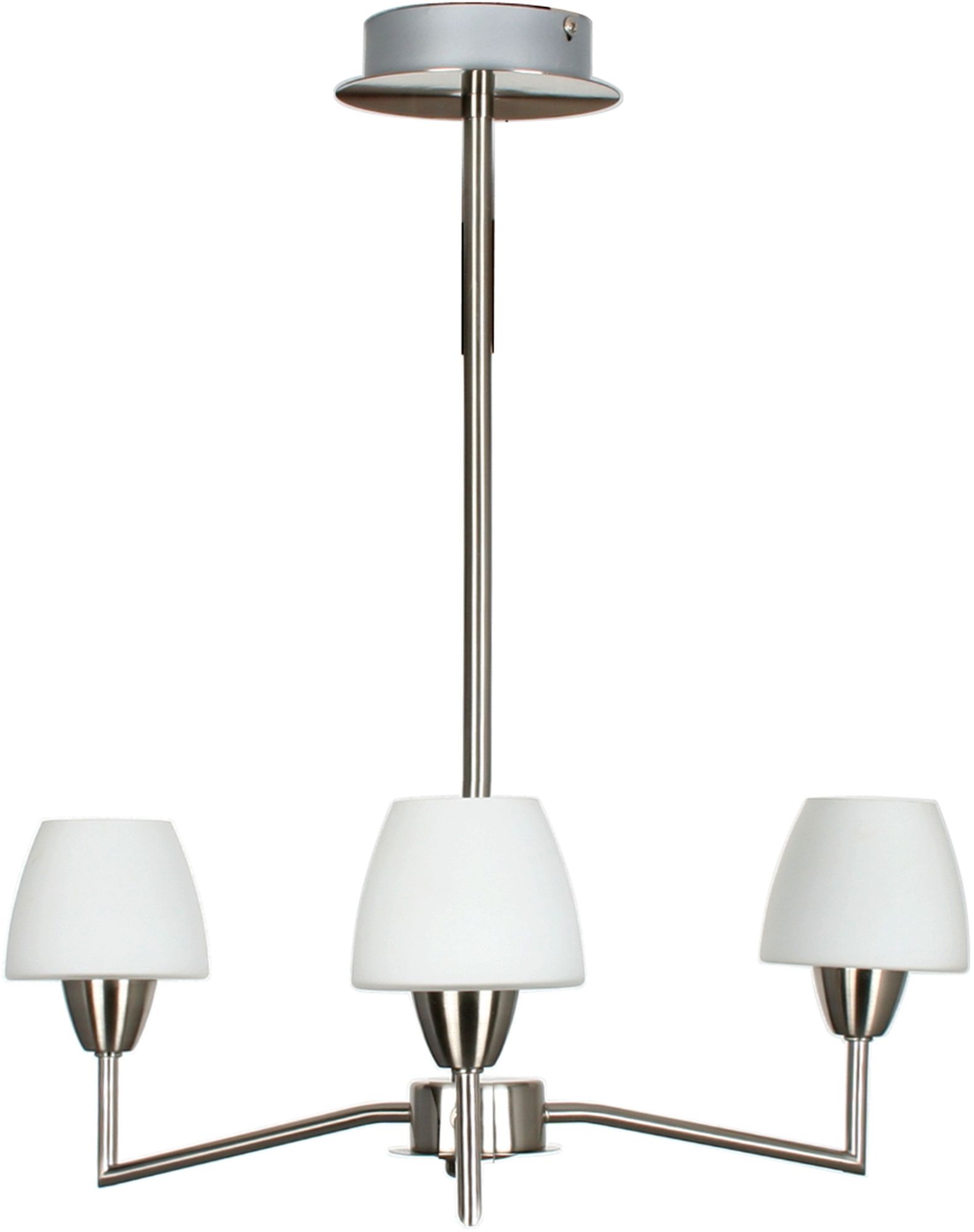 Candellux Togo plafonnier 3x40 W blanc-nickel 33-10639