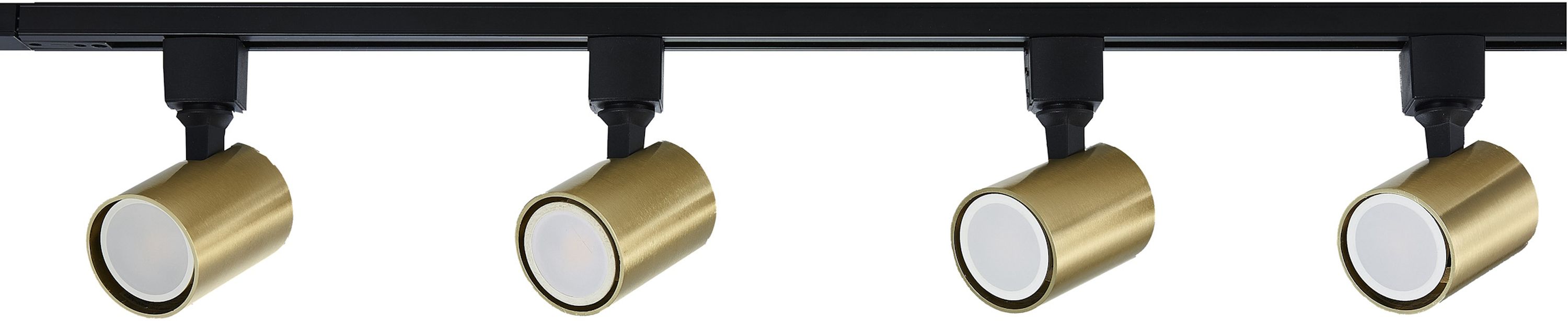 Light Prestige Snow système de rail 4x50 W noir-doré LP-737GDSET