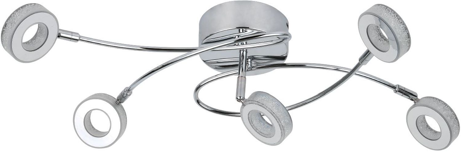 Candellux Vinola plafonnier 5x5 W chrome 98-66039