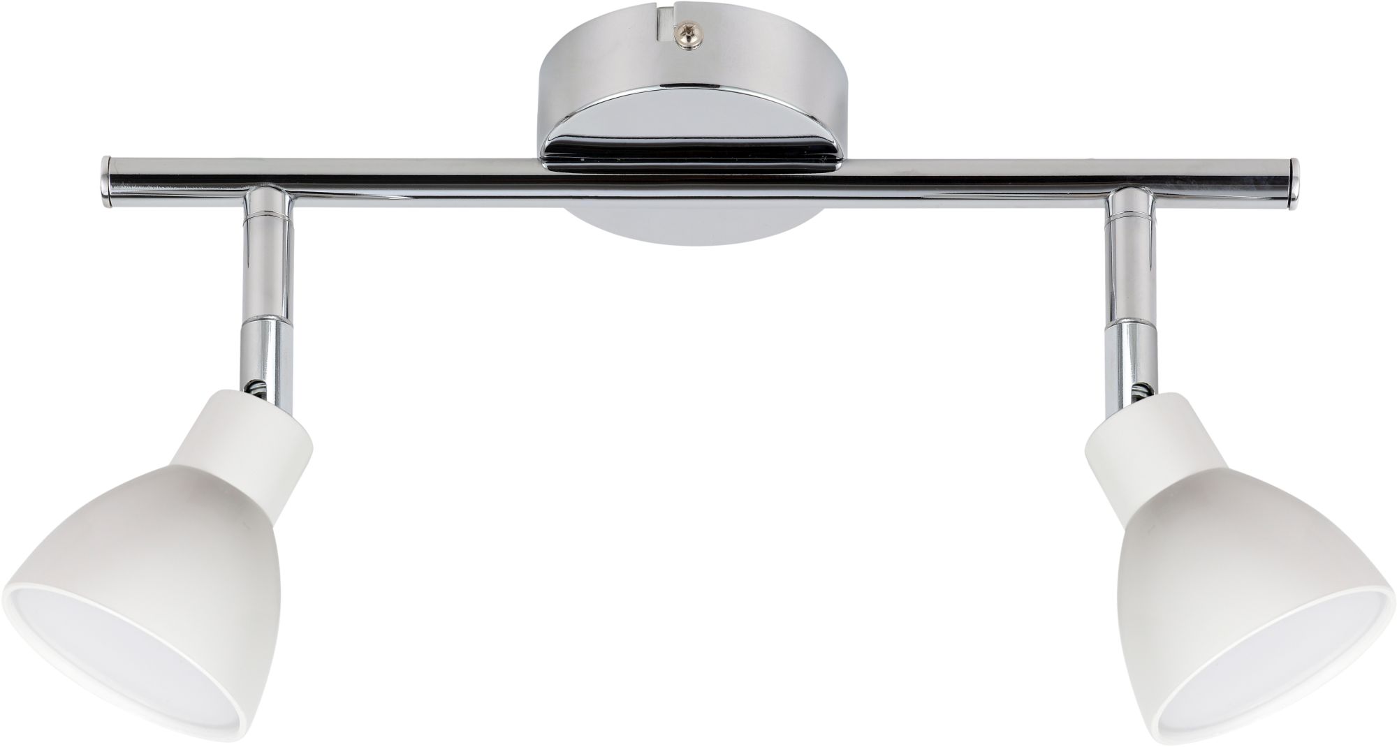 Candellux Roy plafonnier 2x5 W blanc-chrome 92-67555