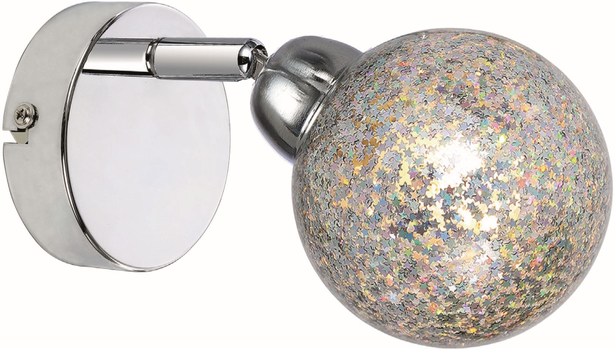 Candellux Kaleidoscope applique murale 1x4 W chrome 91-61553