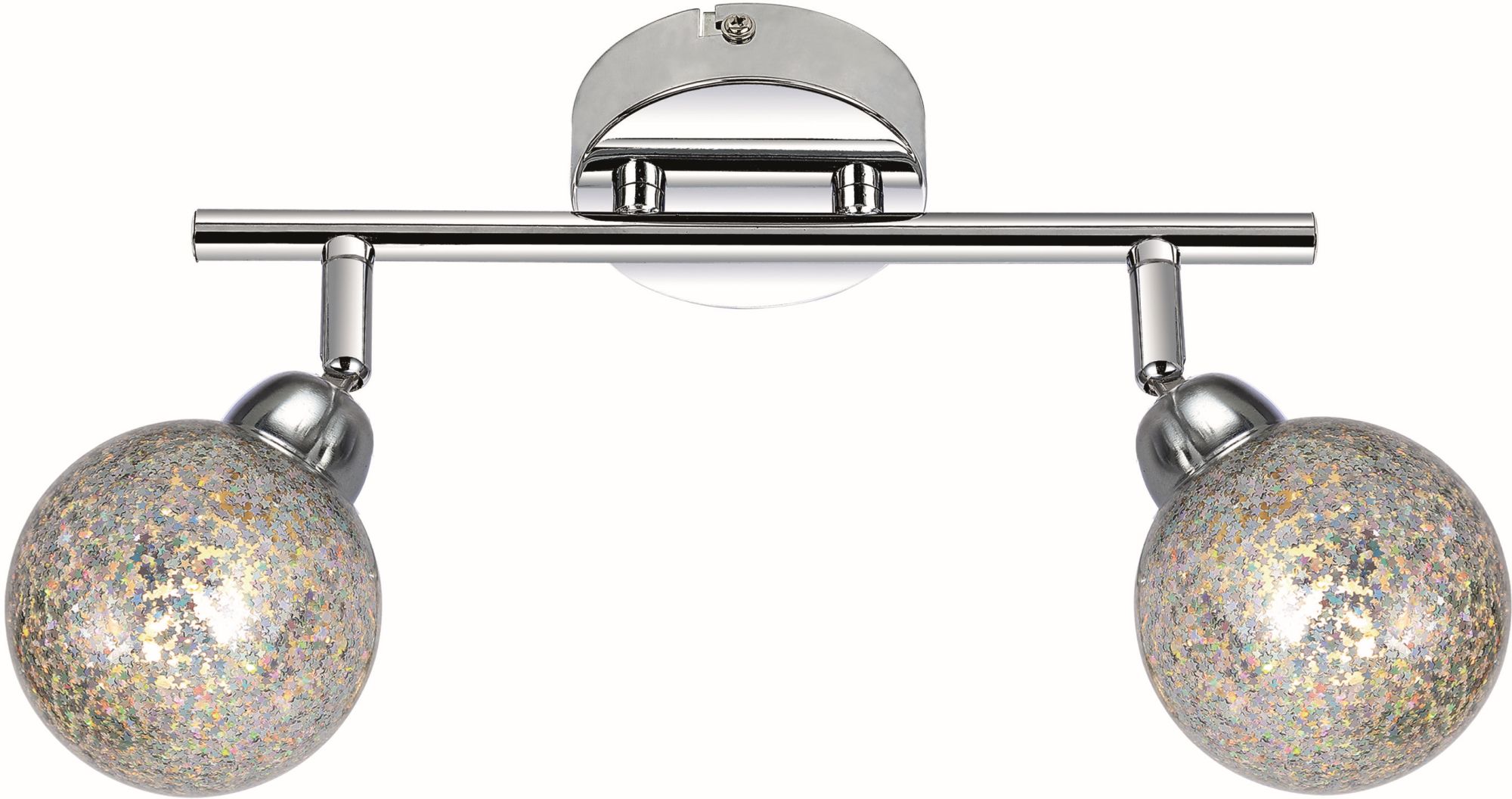 Candellux Kaleidoscope plafonnier 2x4 W chrome 92-61560