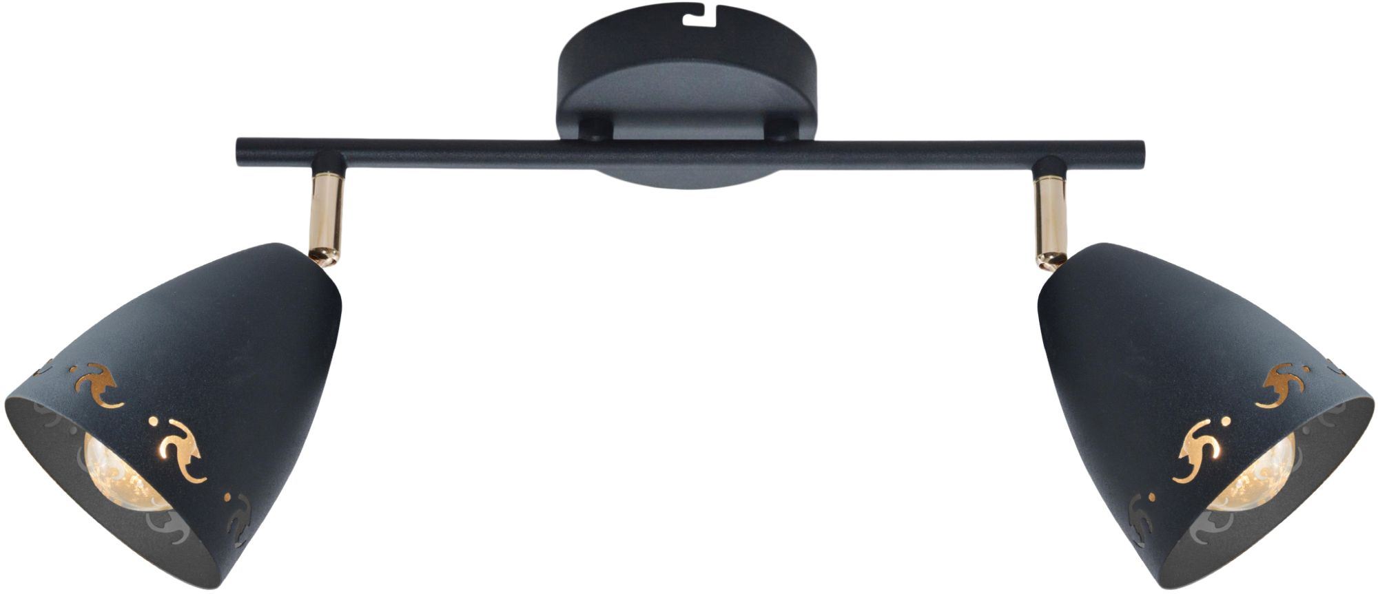 Candellux Coty plafonnier 2x40 W noir 92-67166