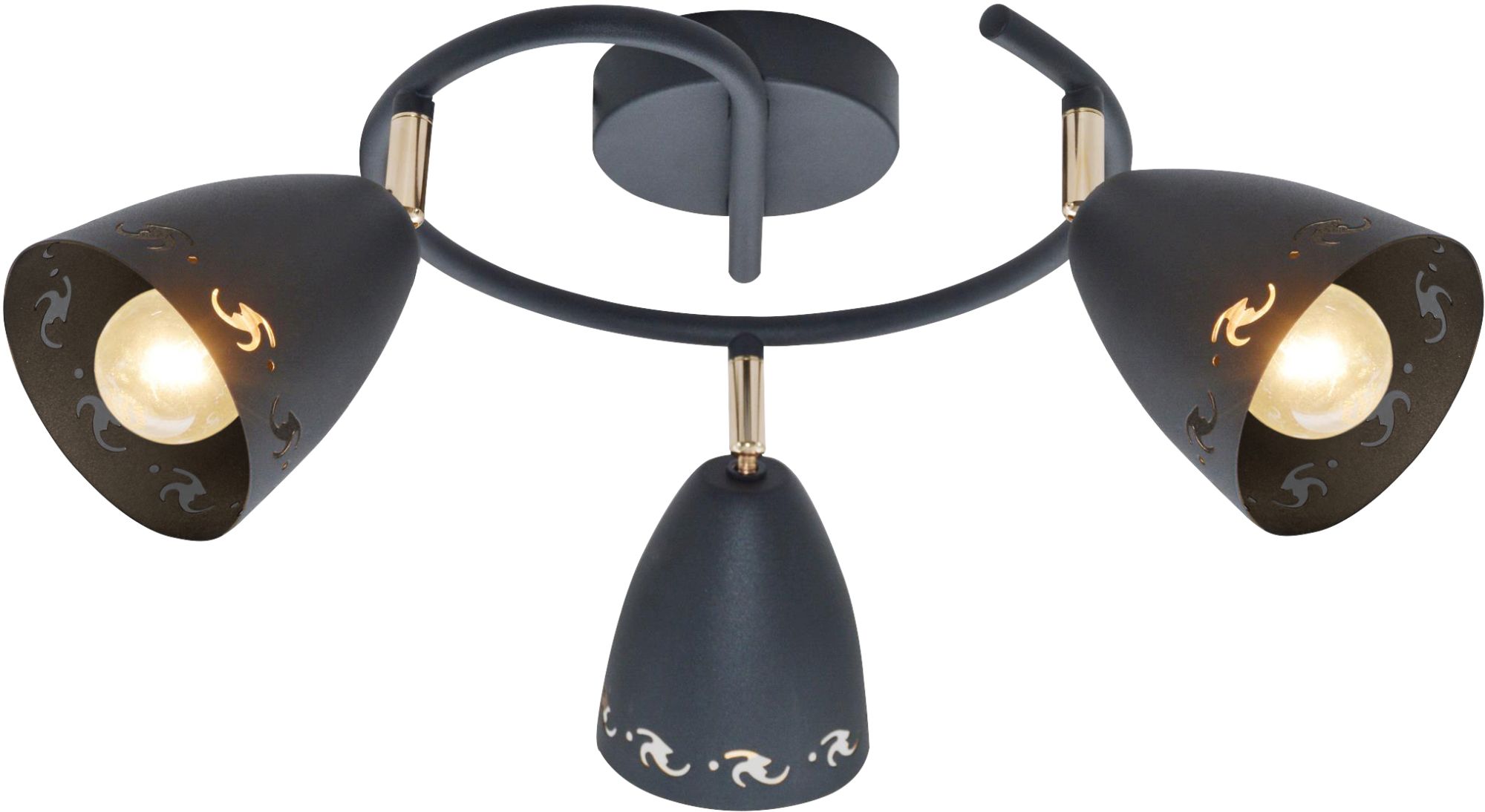 Candellux Coty plafonnier 3x40 W noir 98-67180