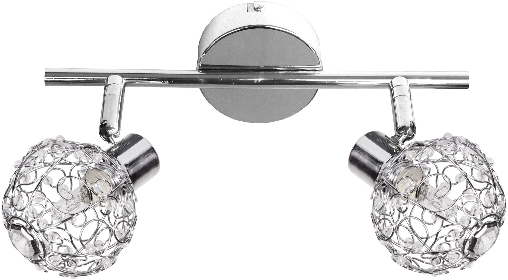 Candellux Collar plafonnier 2x40 W chrome 92-13644
