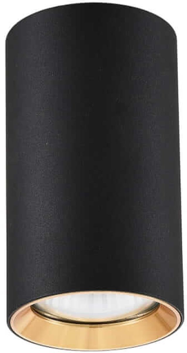 Light Prestige Manacor plafonnier 1x50 W noir-doré LP-232/1D-130BK/GD