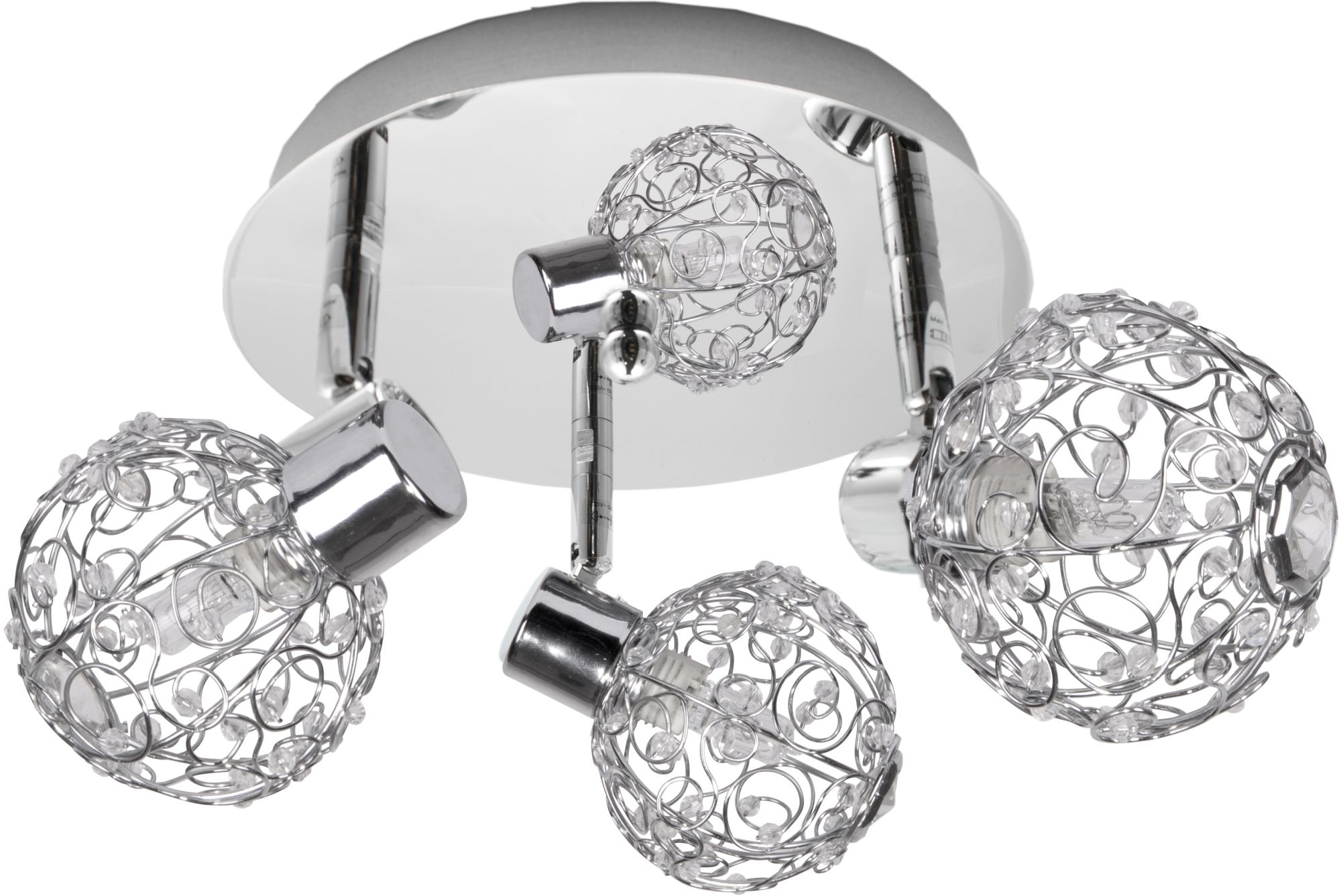 Candellux Collar plafonnier 3x40 W chrome 98-13750