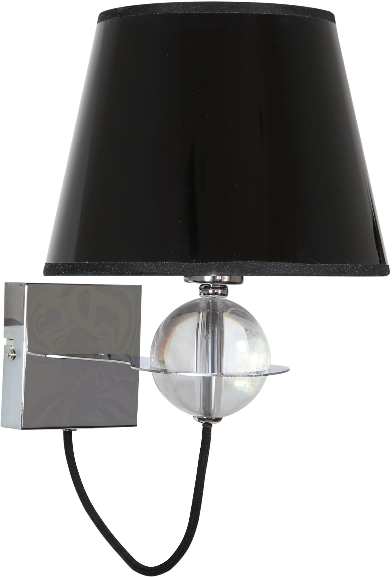 Candellux Tesoro applique murale 1x40 W noir-chrome 21-29508