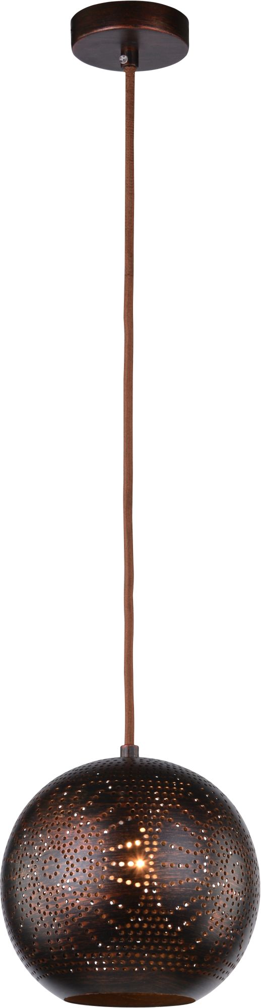 Candellux Sfinks lampe suspendue 1x60 W marron 31-43283