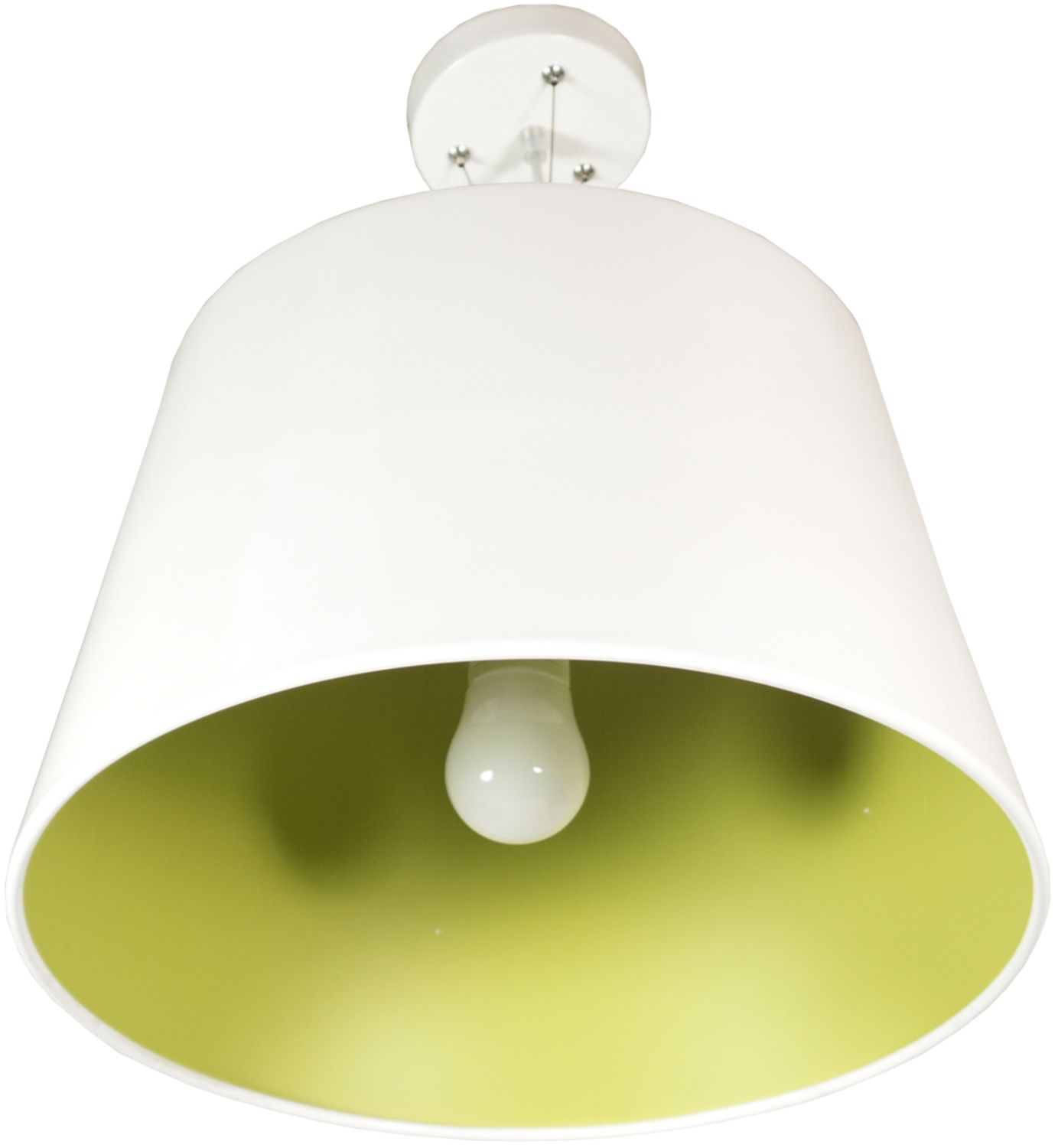 Candellux Enyo lampe suspendue 1x60 W blanc-vert 31-27620