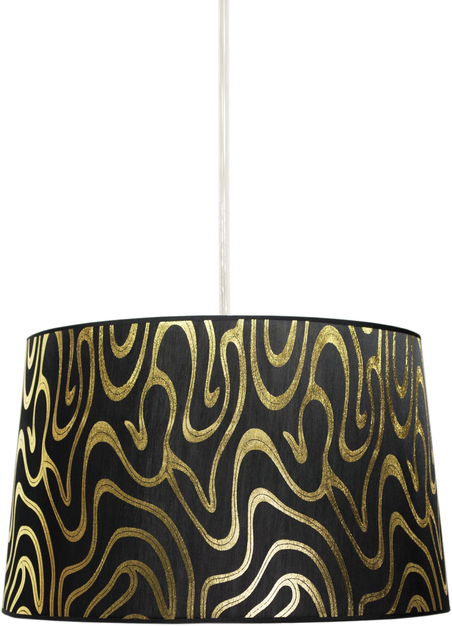 Candellux Tiger lampe suspendue 1x60 W noir-doré 31-94455