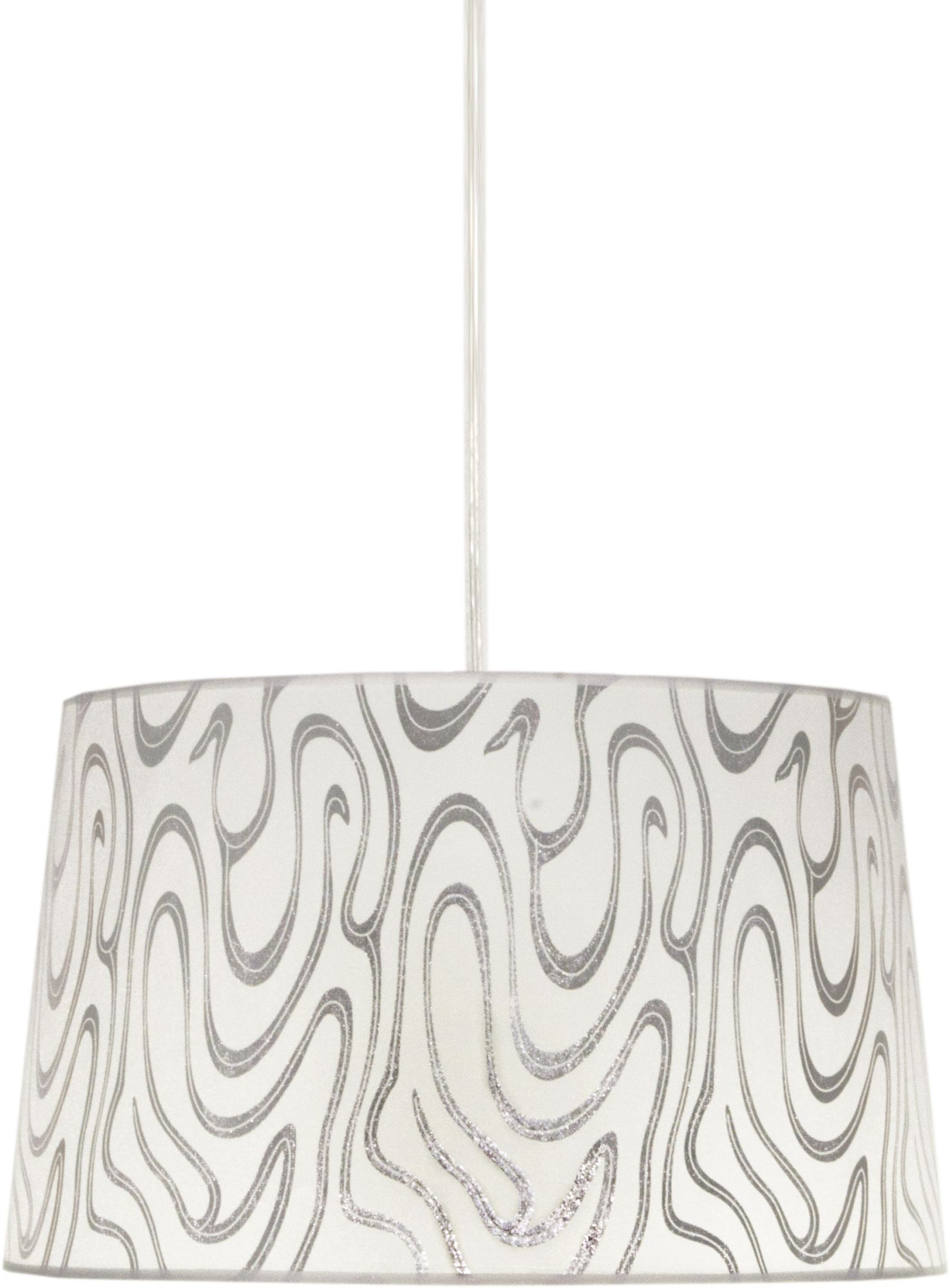 Candellux Tiger lampe suspendue 1x60 W blanc-argenté 31-94462