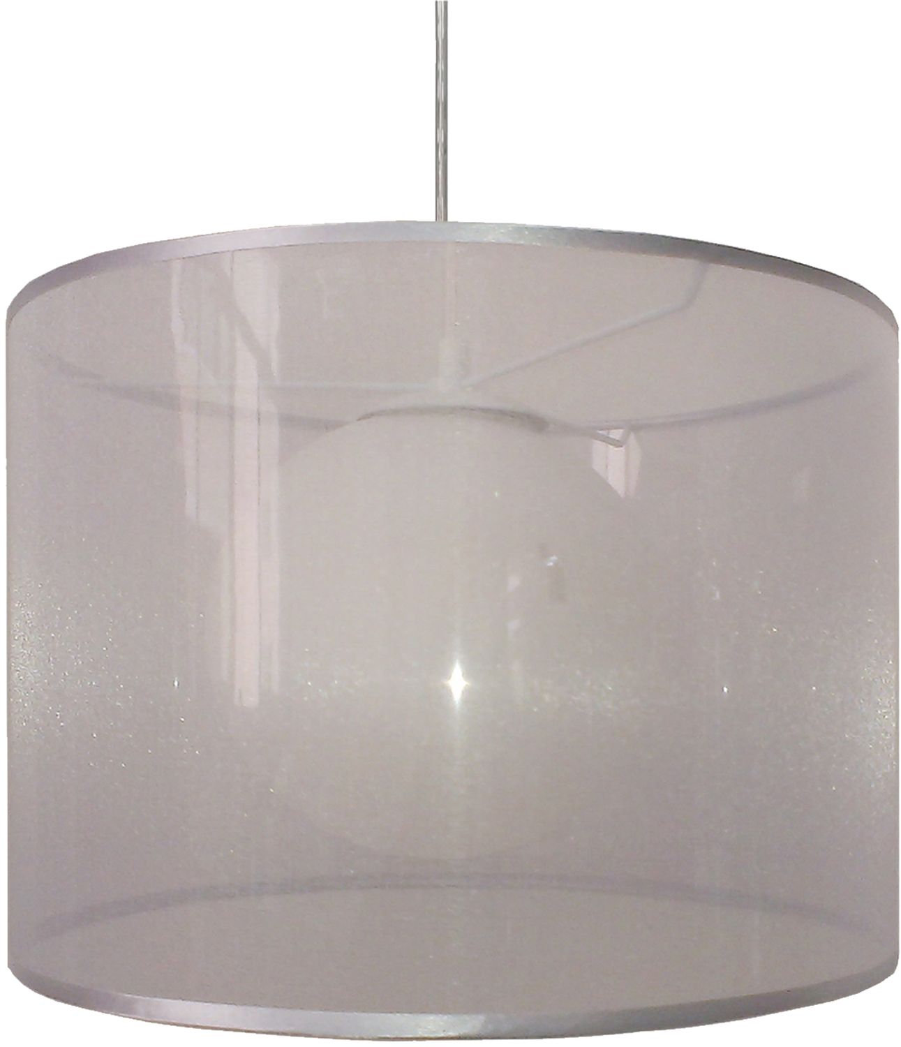 Candellux Chicago lampe suspendue 1x60 W argenté 31-24916