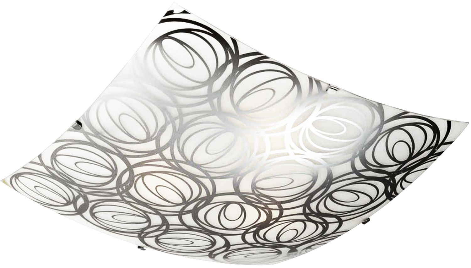 Candellux Silk plafonnier 1x60 W blanc-chrome 10-13064