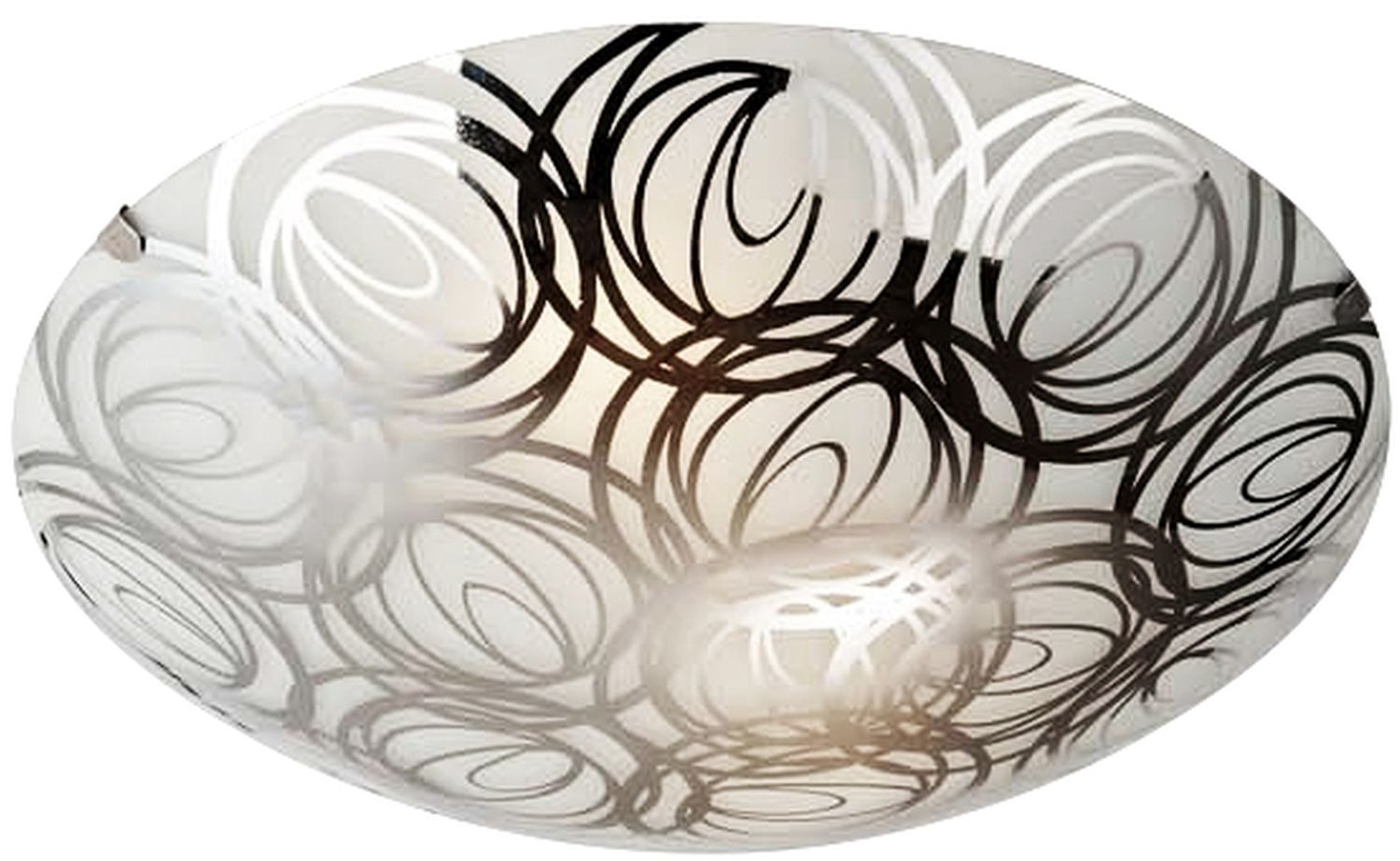 Candellux Silk plafonnier 1x60 W blanc-chrome 13-13071
