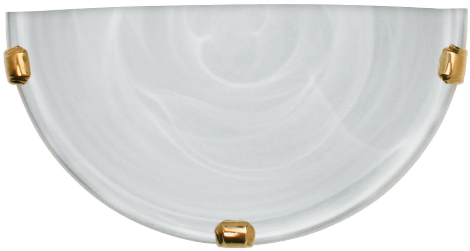 Candellux Duna plafonnier 1x60 W blanc-laiton 11-38770