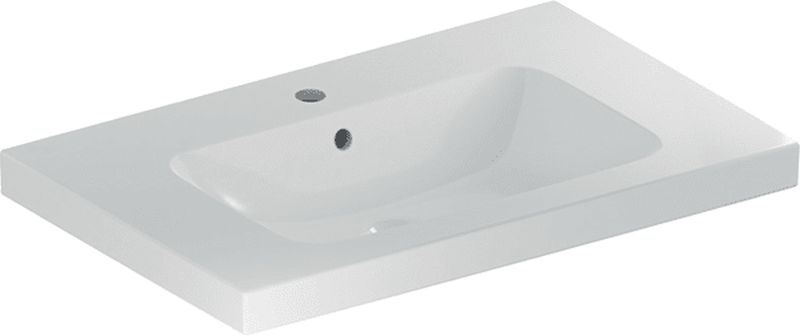 Geberit iCon lavabo 75x48 cm rectangulaire de meuble blanc brillant 501.839.00.1