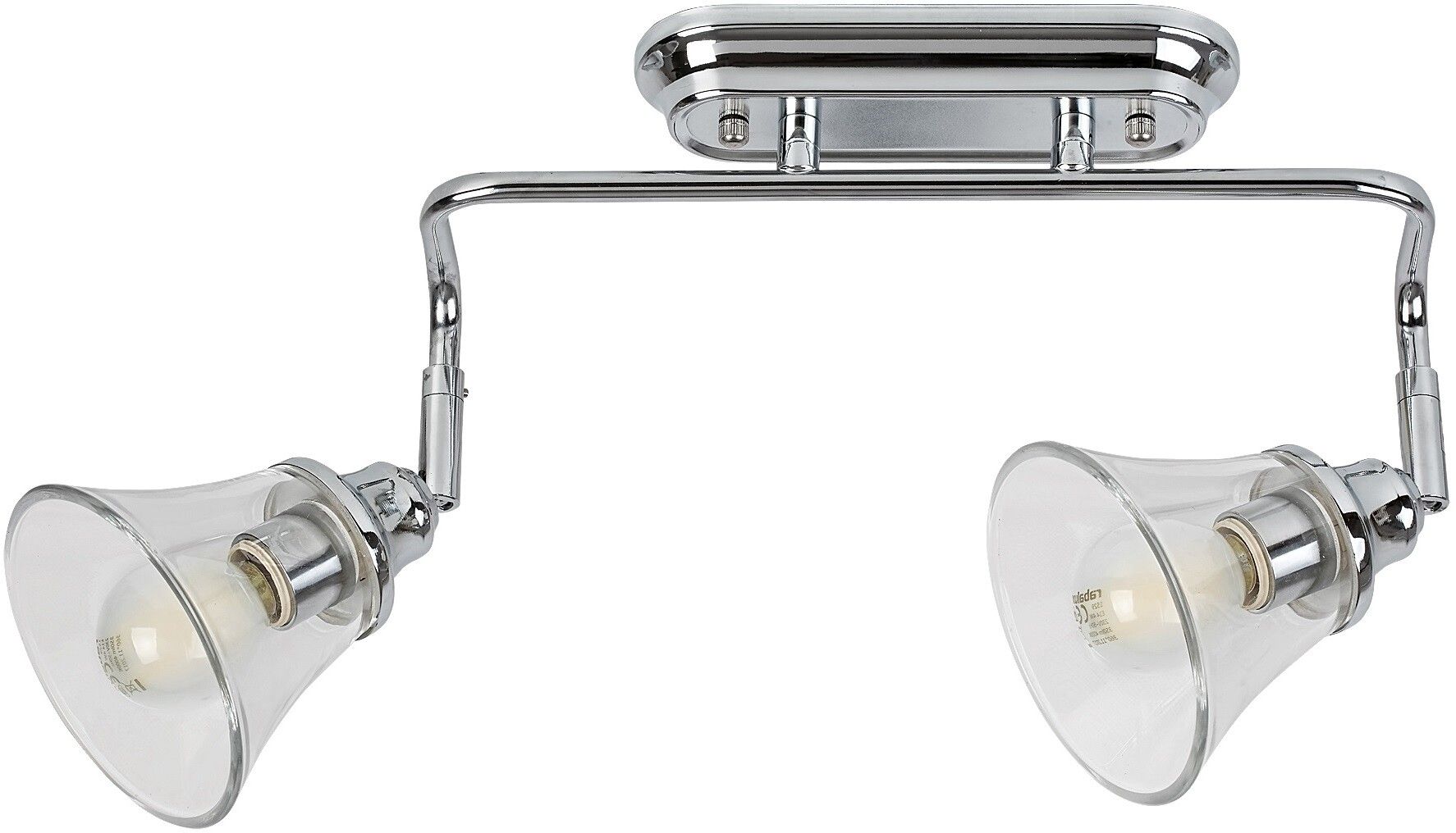 Rabalux Antoine applique murale 2x40 W chrome-transparent 3208
