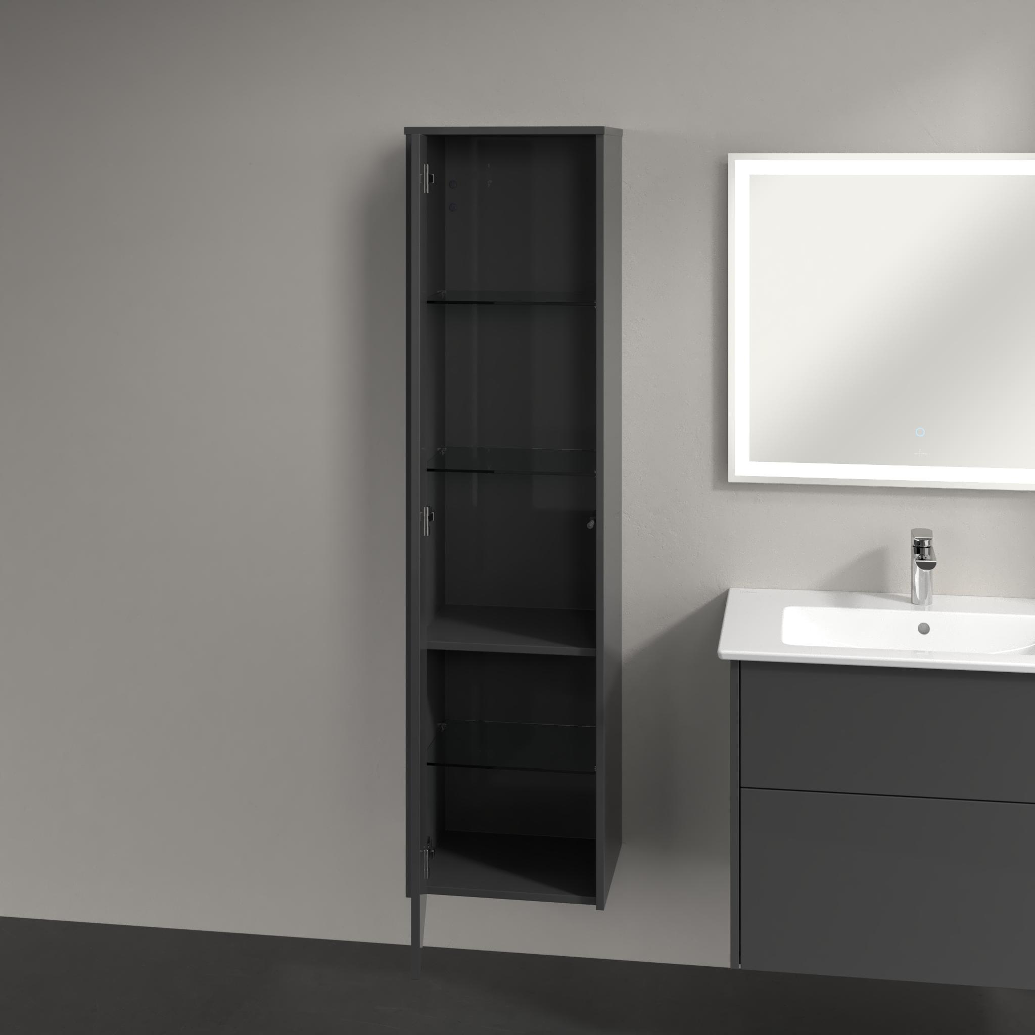 Villeroy & Boch Finero armoire 40x35x155 cm latérale suspendue gris C53200FP