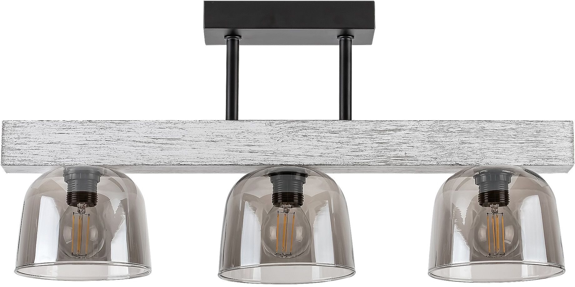 Rabalux Cardamom plafonnier 3x40 W fumé-bois 3119