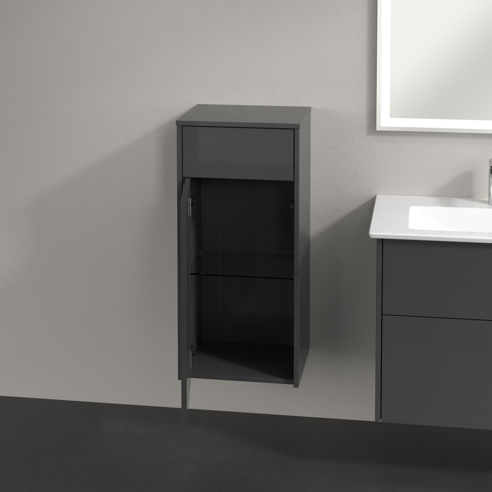 Villeroy & Boch Finero armoire 40x35x87 cm latérale suspendue gris C53100FP