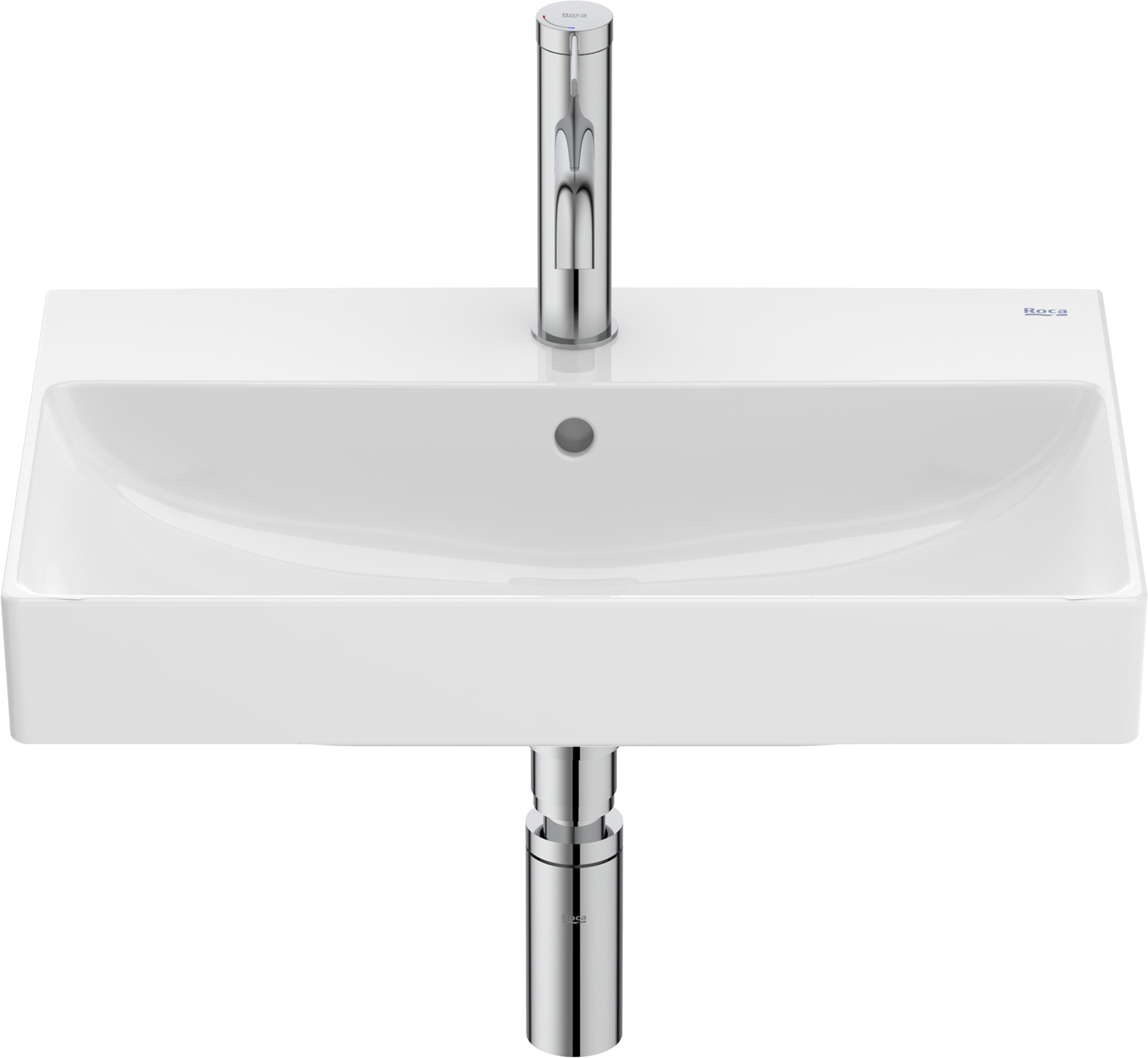 Roca Ona umywalka 55x36 cm prostokątna ścienna biała A327683S00