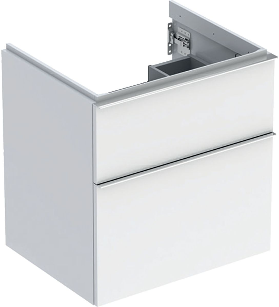 Geberit iCon armoire 59.2x47.6x61.5 cm sous-lavabo suspendu blanc-chrome 502.303.01.2