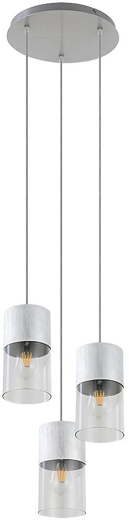 Rabalux Zelkova lampe suspendue 3x40 W transparent-aluminium 3155