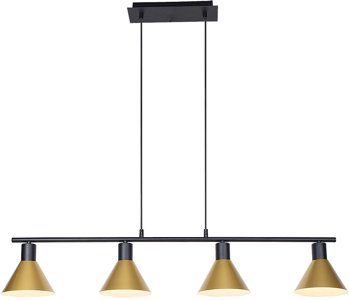 Rabalux Alvaro lampe suspendue 4x40 W noir-doré 3160