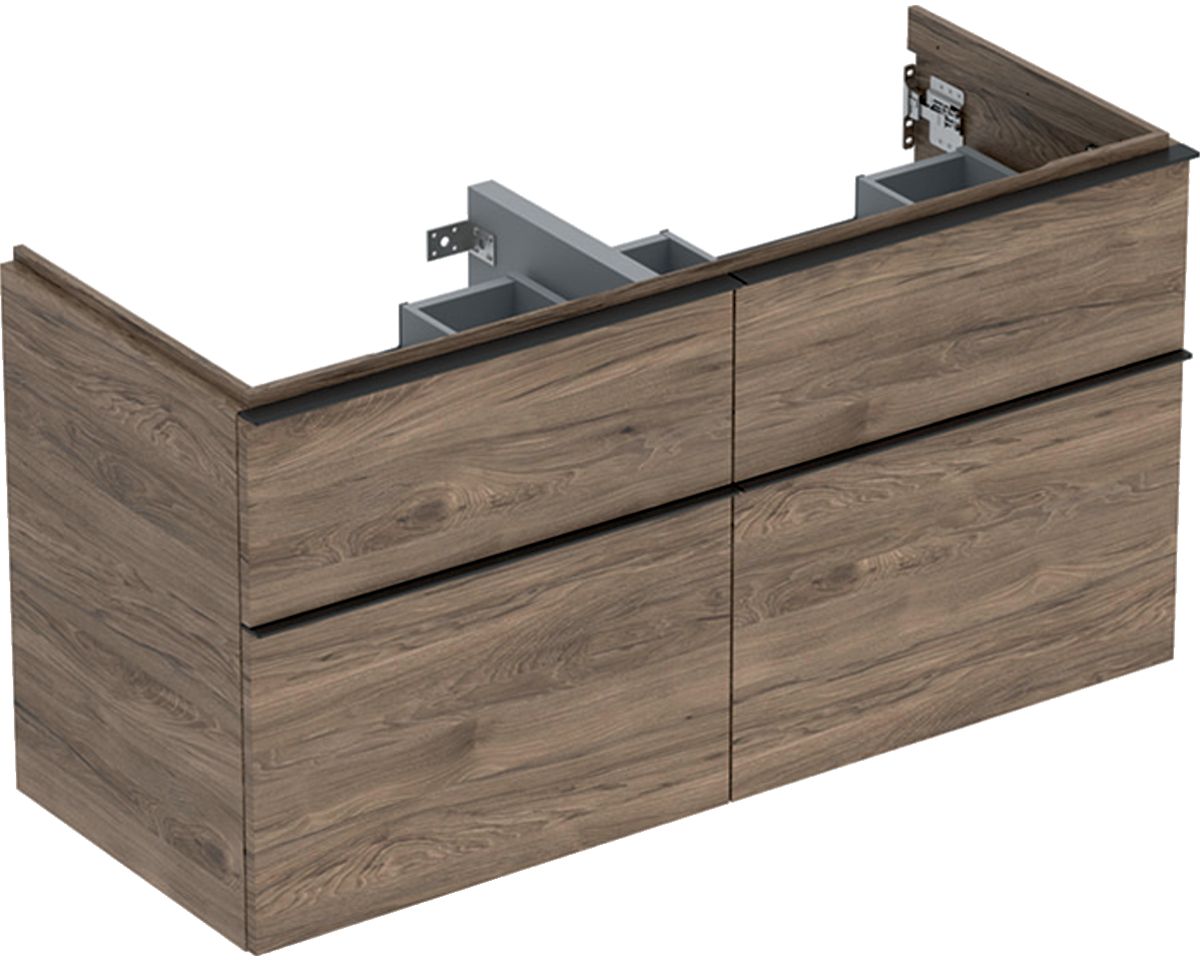 Geberit iCon armoire 118.4x47.6x61.5 cm sous-lavabo suspendu noyer-lave 502.309.JR.1