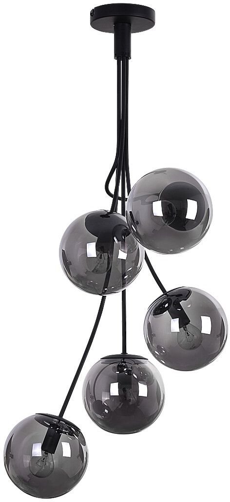 Rabalux Glory lampe suspendue 5x40 W noir-fumé 3508