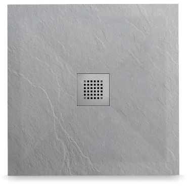 Balneo Stone Tray receveur de douche carré 90x90 cm gris STFLG909025