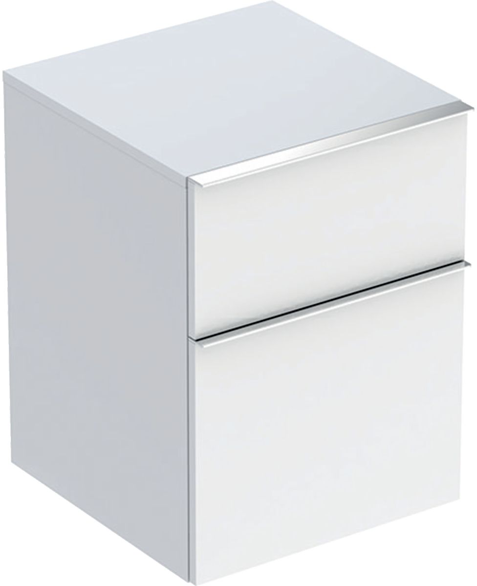 Geberit iCon armoire 45x47.6x60 cm latérale suspendue blanc-chrome 502.315.01.2