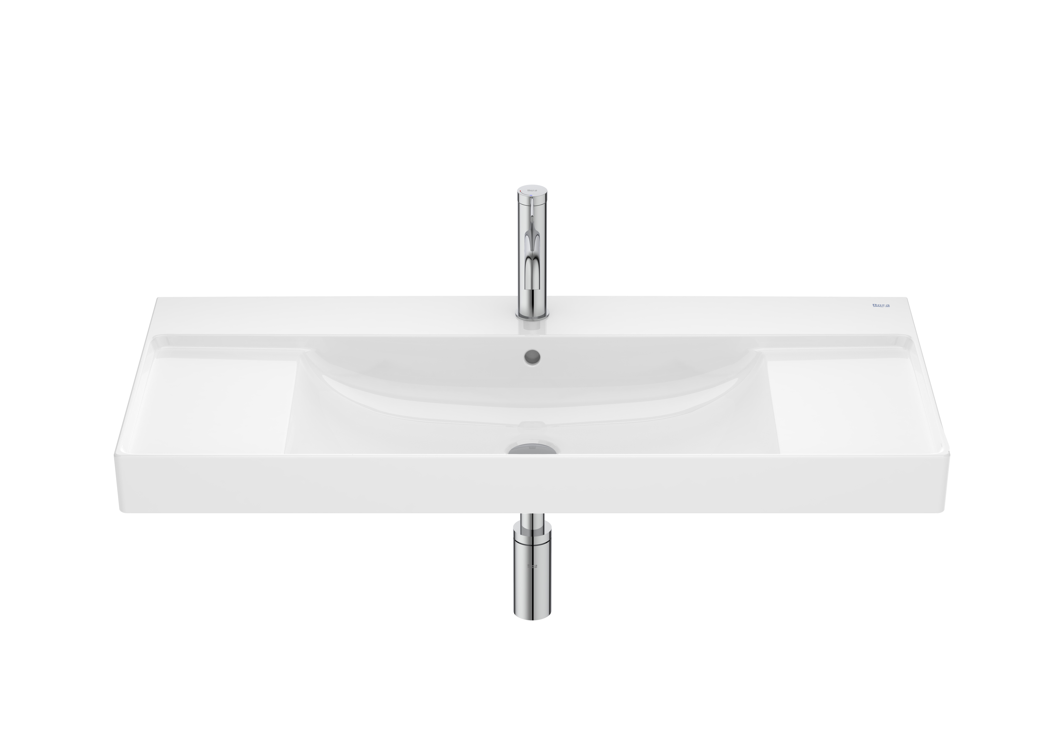 Roca Ona lavabo 100x46 cm rectangulaire classique blanc A32768A000