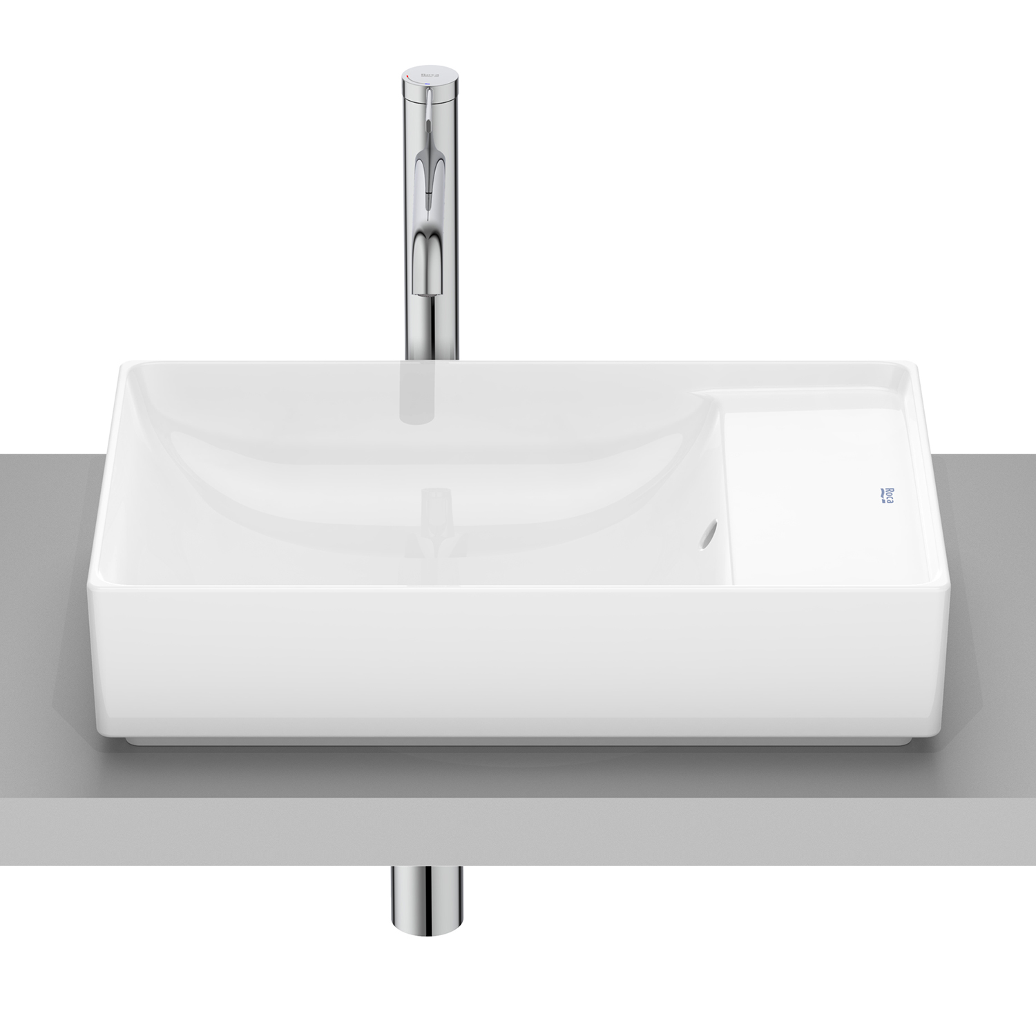 Roca Ona lavabo 55x34.5 cm rectangulaire à poser blanc A32768CS00