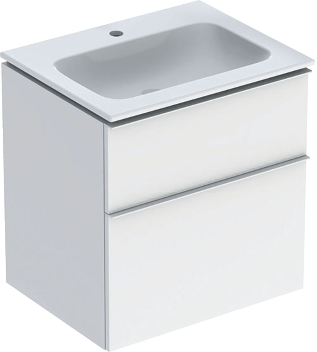 Geberit iCon lavabo avec meuble 60 cm blanche 502.335.01.1