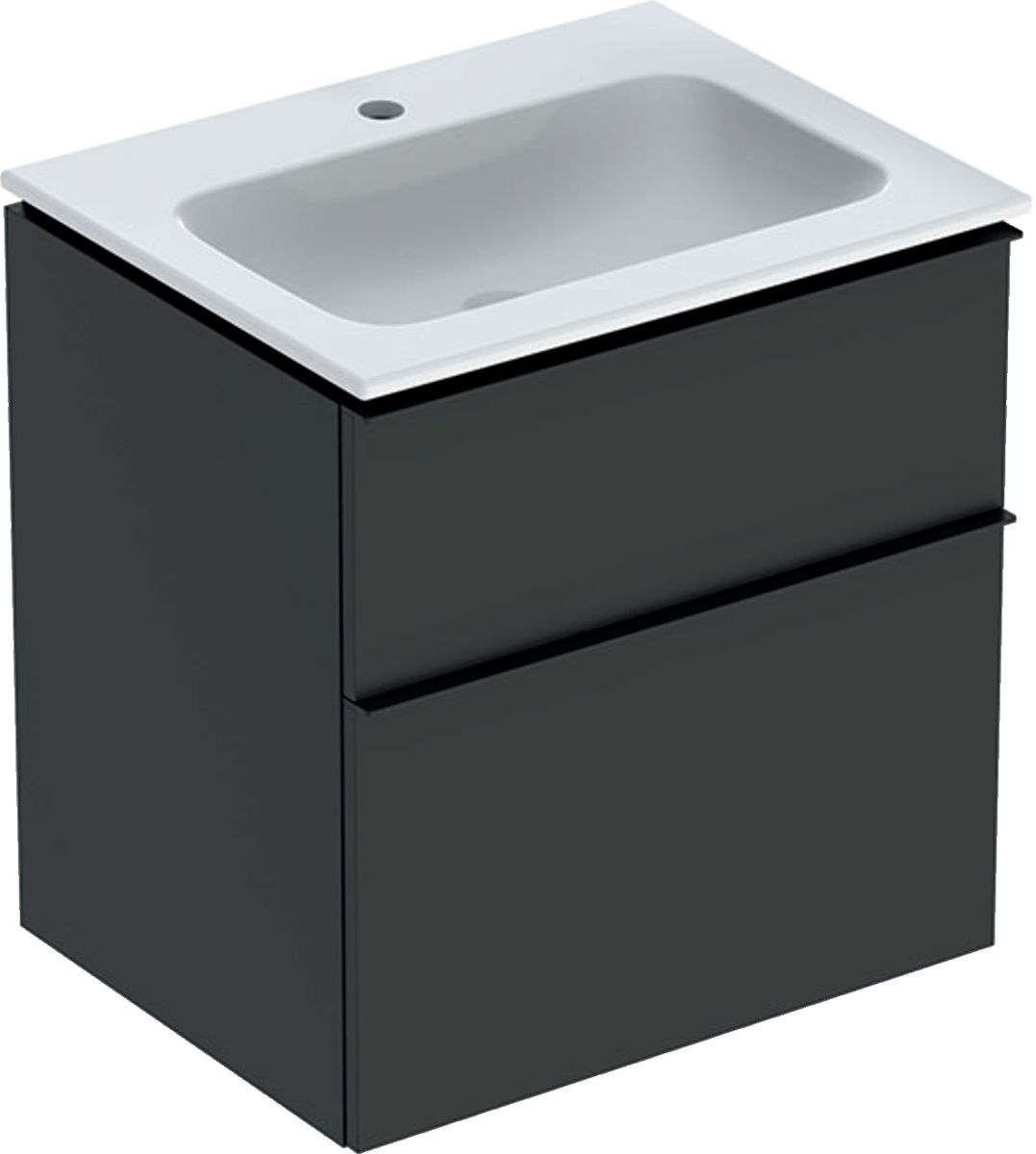 Geberit iCon lavabo avec meuble 60 cm graphite 502.335.JK.1