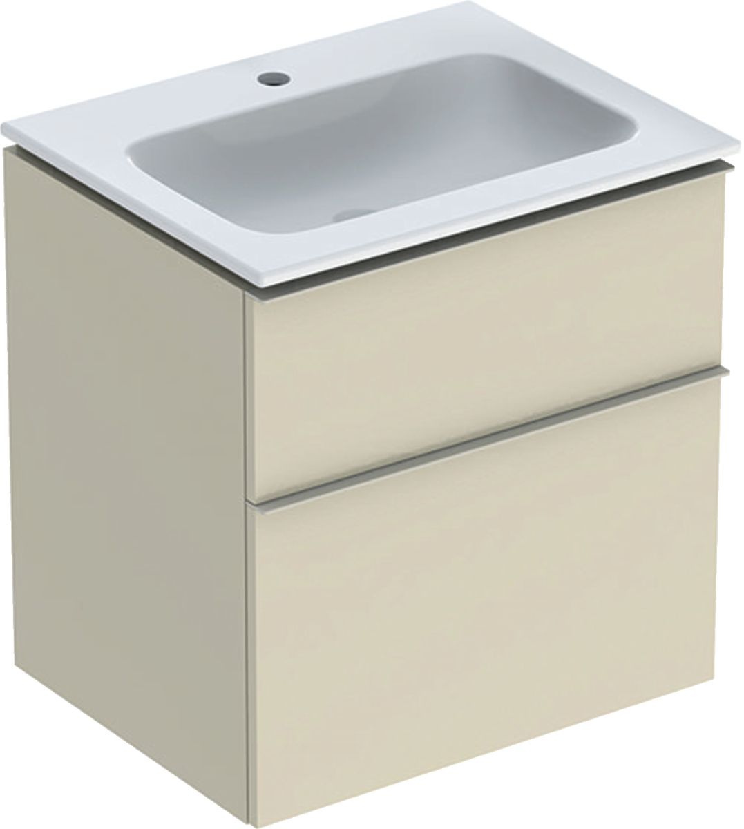 Geberit iCon lavabo avec meuble 60 cm grise 502.335.JL.1